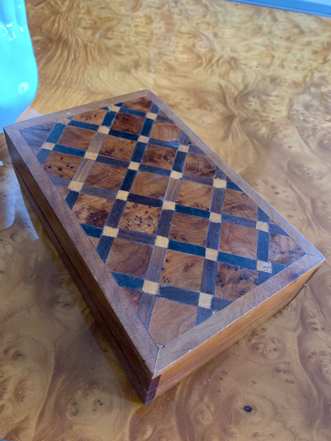 Old marquetry box