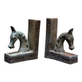 Serre-livres chevaux en bronze (Artisanat du Burkina Faso)