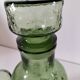 Carafe and matching tumblers in molded glass