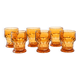 Set of six glasses, Italian design, 1970s, made in Italy