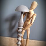 Grey wood hat holder 1