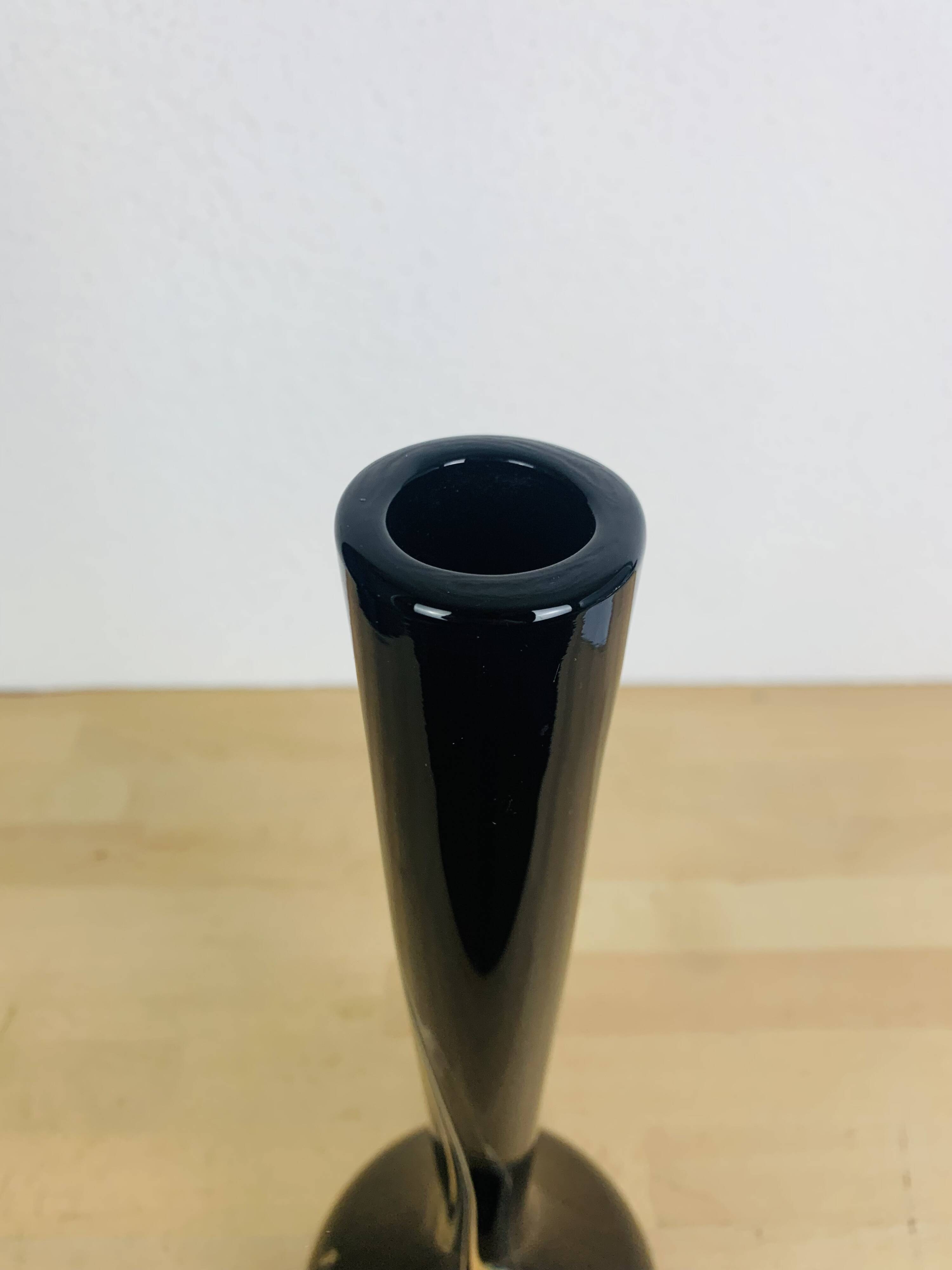 Vintage Moorish blown glass soliflore vase