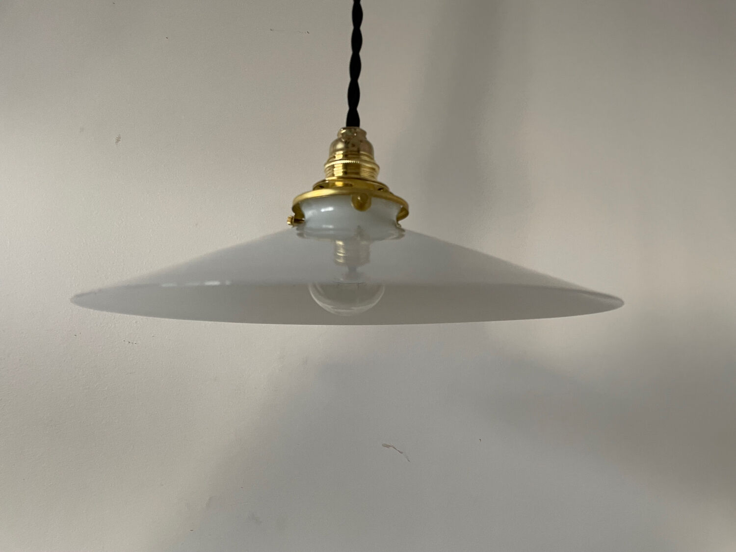 Old opaline pendant light