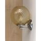 Contemporary "ballotton" amber murano glass wall sconce
