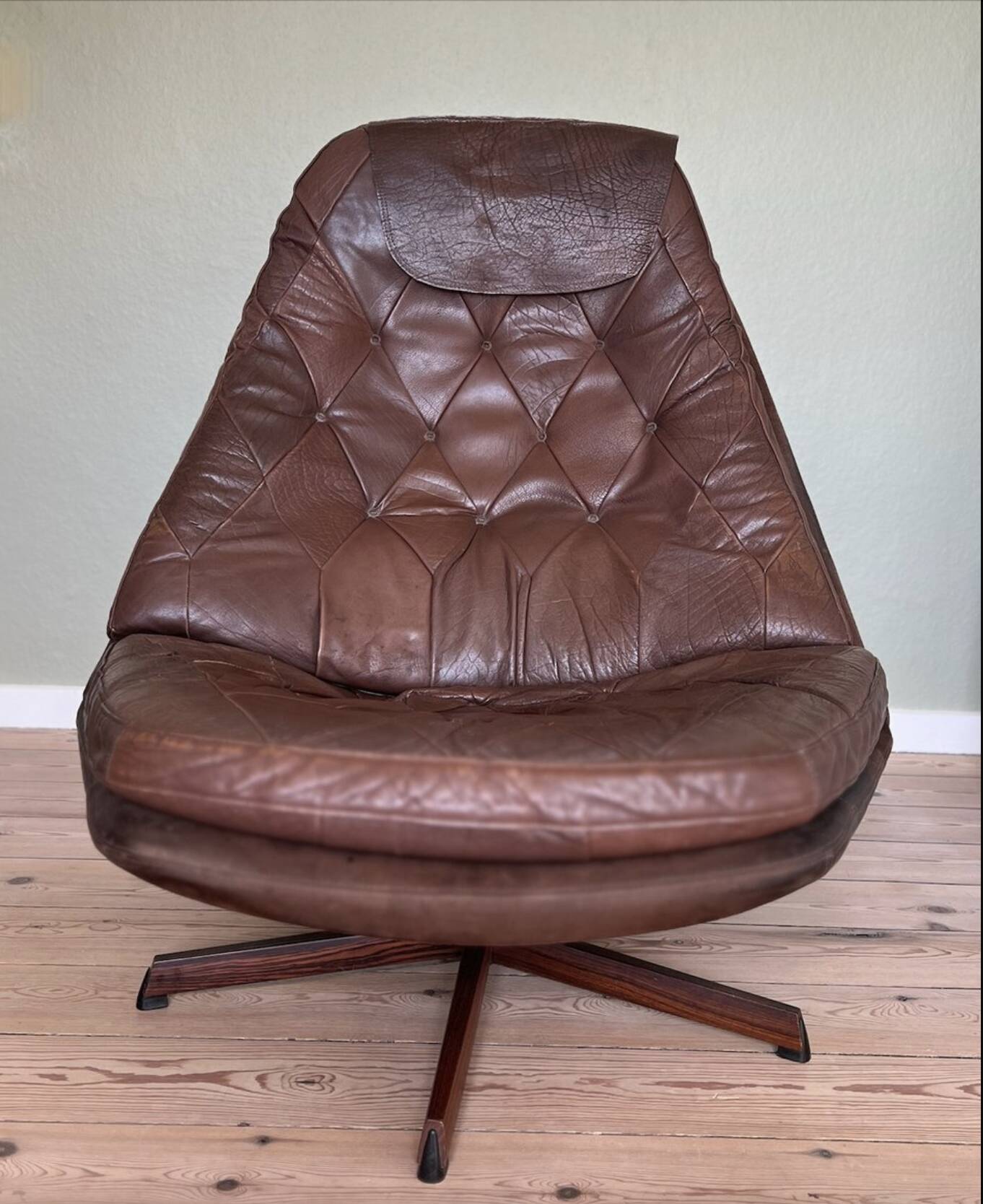 Vintage Danish Reclining Lounge Chair By Madsen & Schübel, 1970S