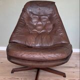 Vintage Danish Reclining Lounge Chair By Madsen & Schübel, 1970S