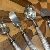 Art Deco sweet treat service in silver metal