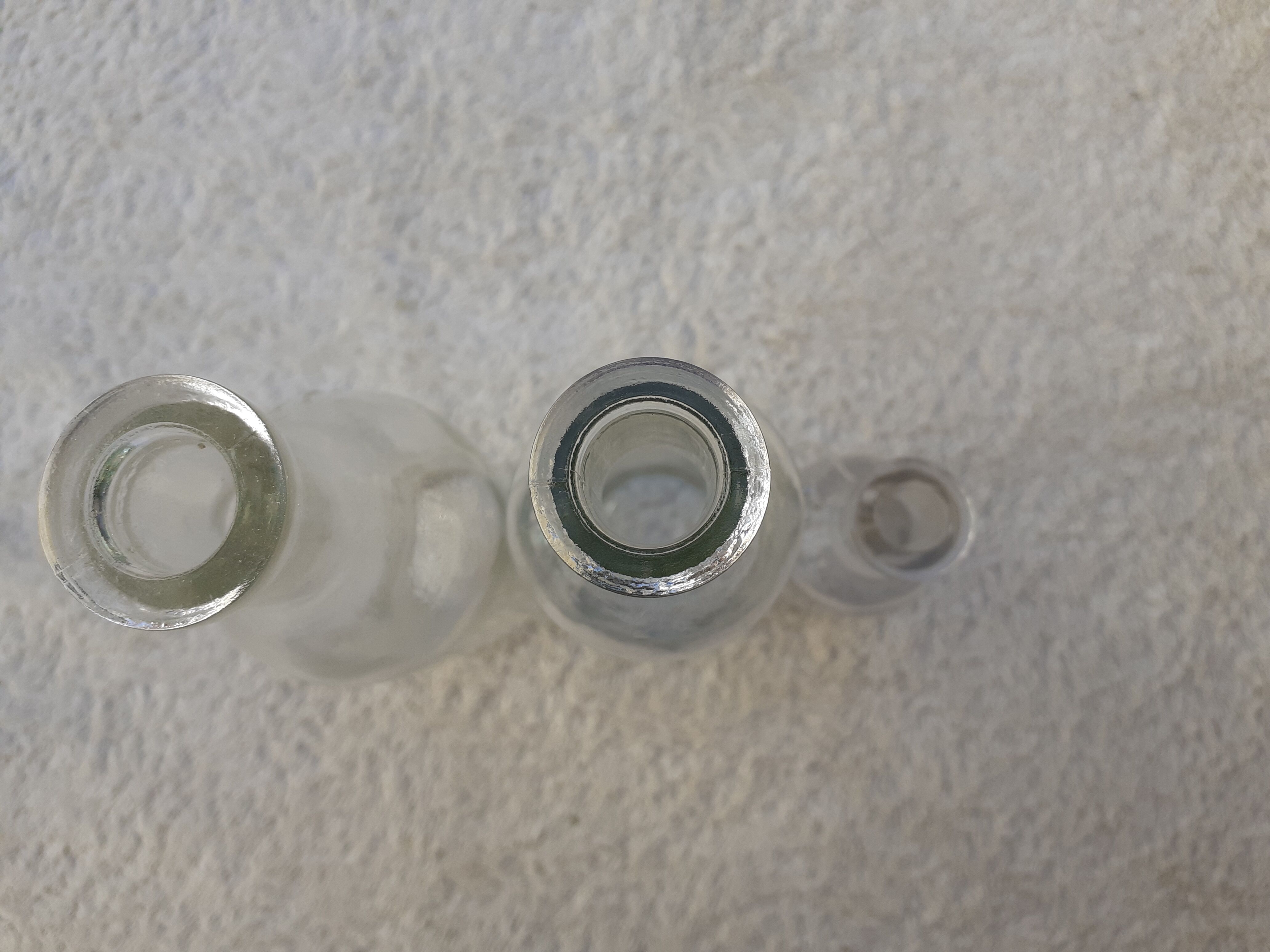 3 Vintage Apothecary Vials