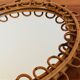 Medium size rattan mirror, Italy 60s