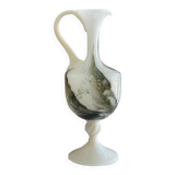 Vase pichet florentin en verre murano et opalin, 1955