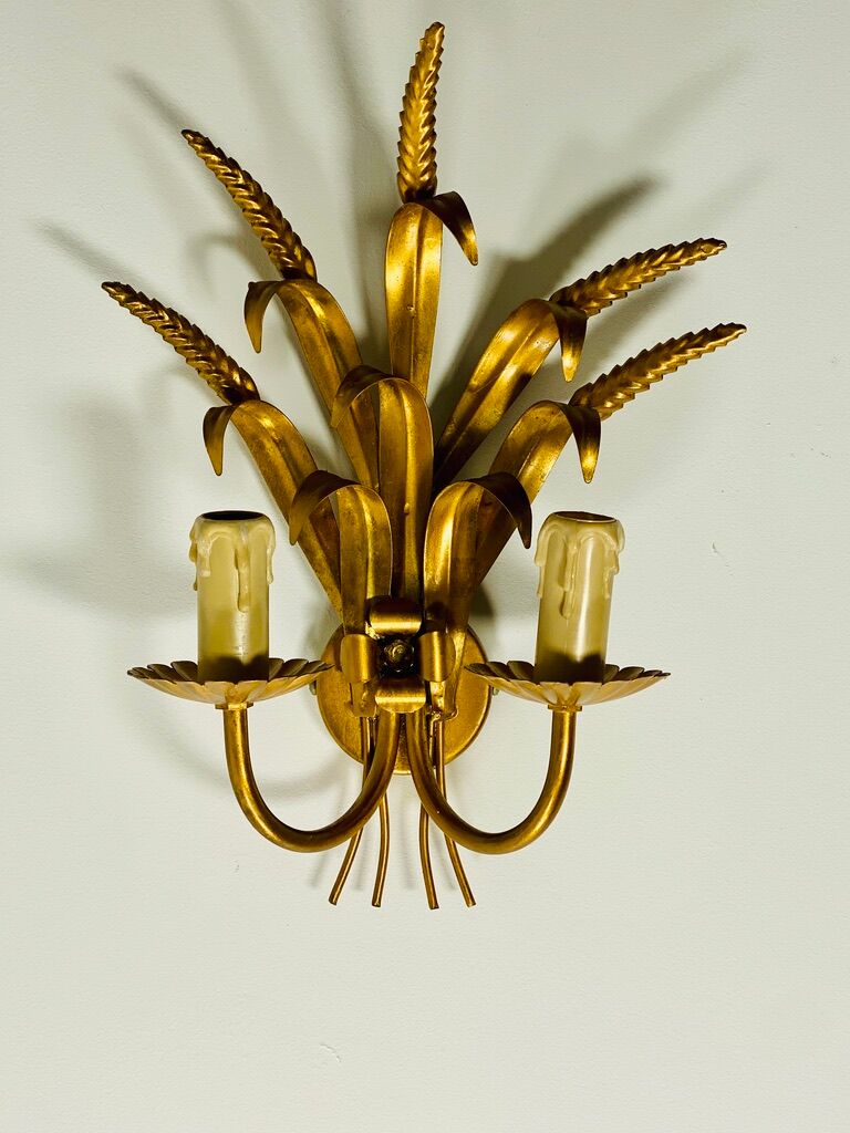 Je Fassung wheat ear wall lamp 1960/70