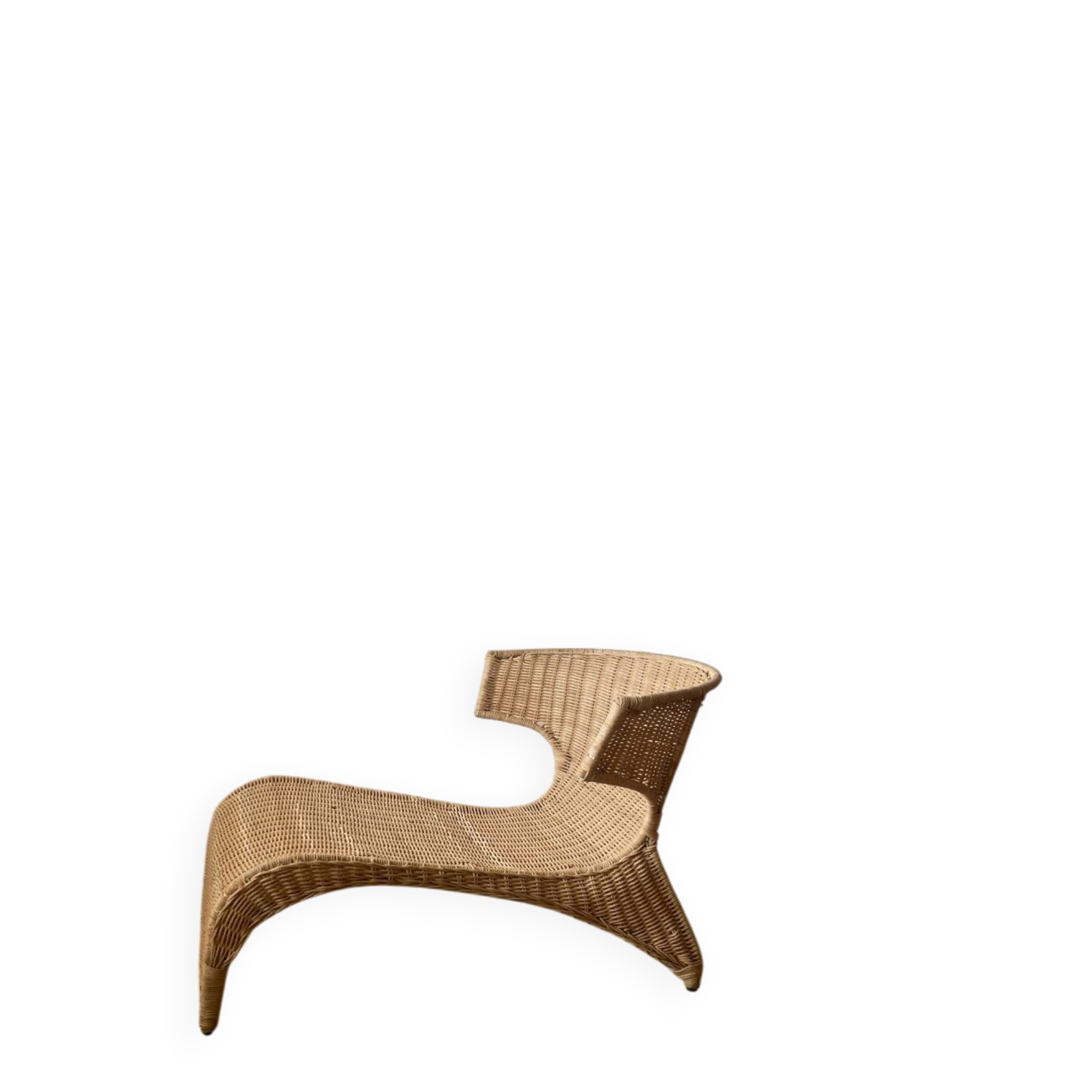 Ikea Savo rattan chaise longue
