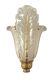 "Palmette" Art Deco Wall Light – Bronze signed Vasseur VH no. 5027 & Ezan Glass