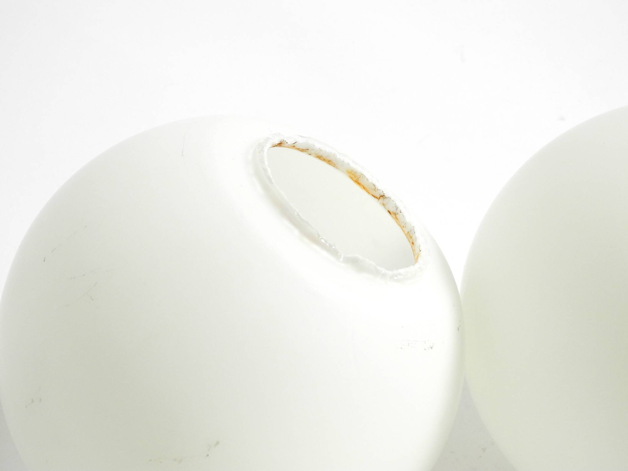 1960s Space Age brass ceiling lamp with 8 glass balls by Kaiser Leuchten