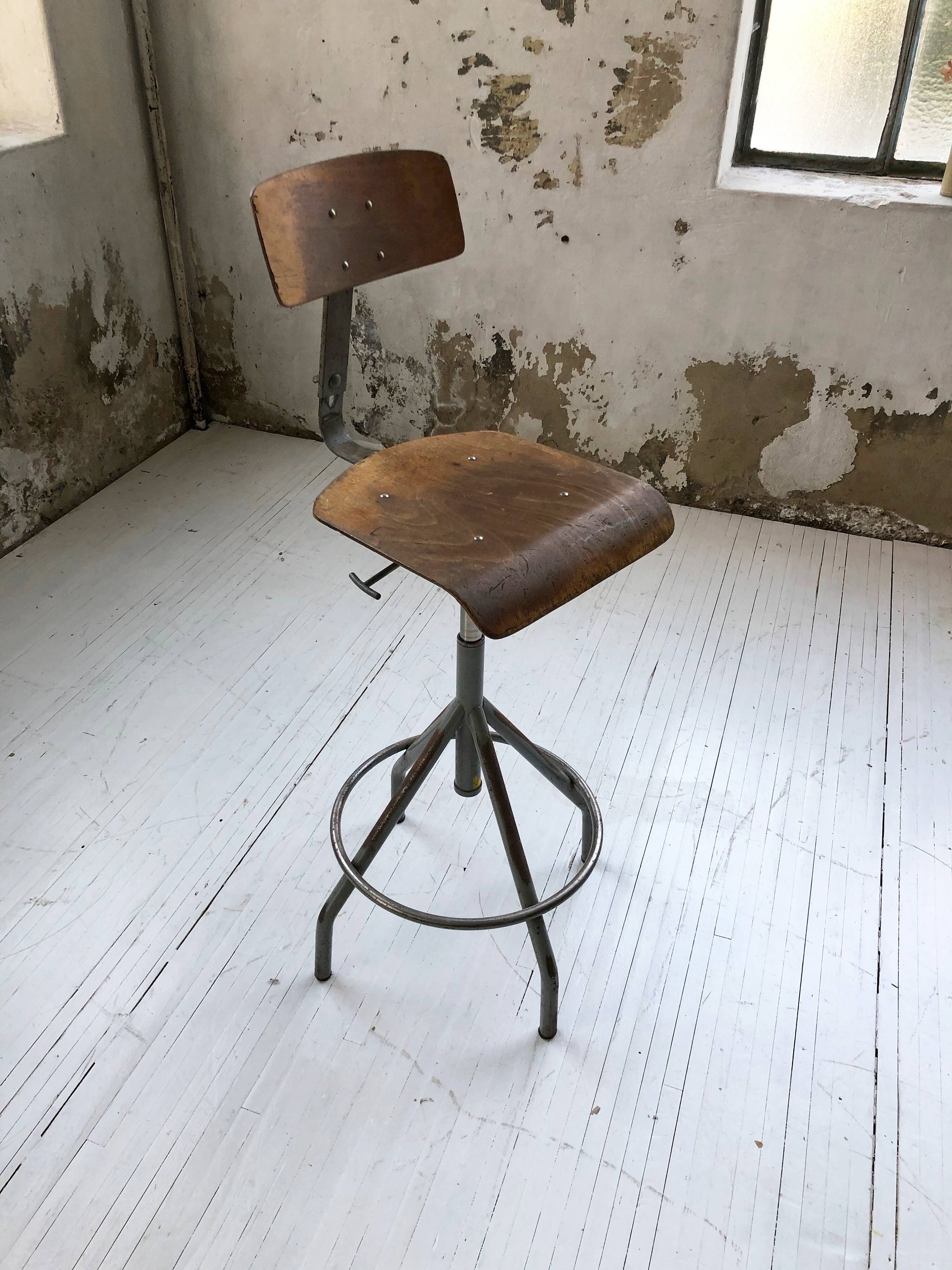 Pair high chairs industrial BAO workshop