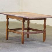 1960s mid-century brutalist Danish coffee table in oak attributed to Kjærnulf