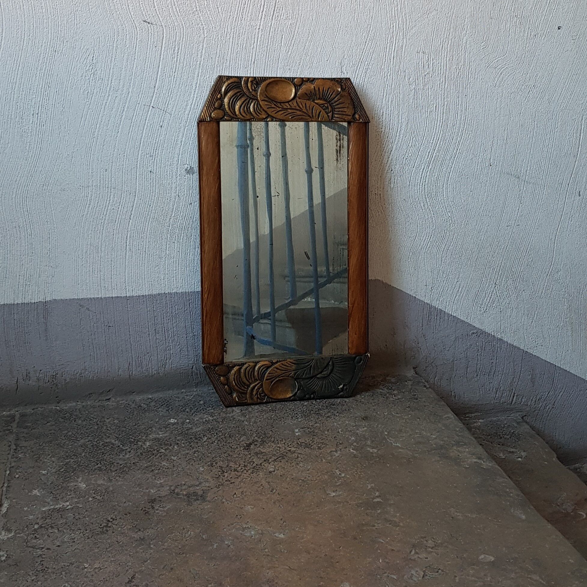 Mirror wooden frame 38x71cm