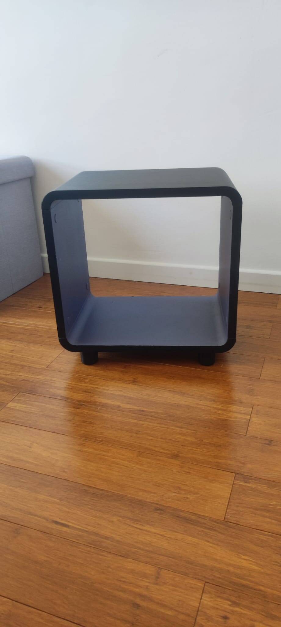 Table de nuit-Art Déco-Noir/Violet