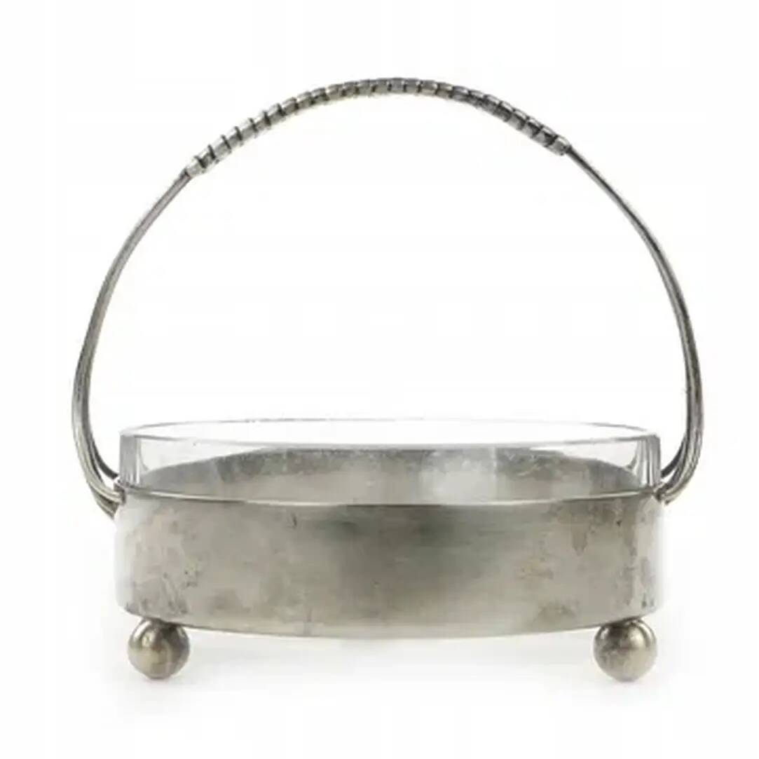 Art Deco nut or snack basket, brass, Germany, 1930s