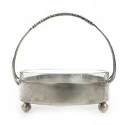 Art Deco nut or snack basket, brass, Germany, 1930s