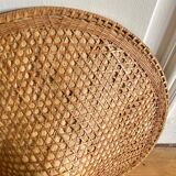 Asian hat vintage rattan canning
