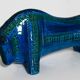 Aldo Londi Bitossi Rimini Taureau Bleu Italie, années 1960