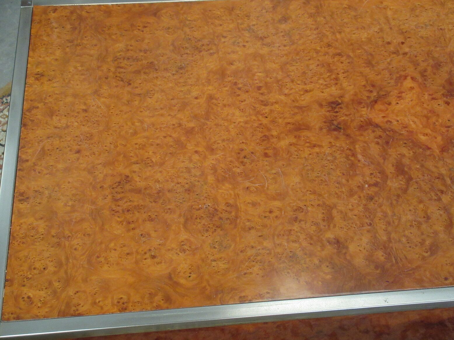 Elm magnifying glass coffee table