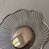 80s silver metal table baskets