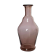 Blown glass vase moves purple