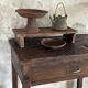 Antique Indonesian teak workbench with one drawer H82.5 L76x49.