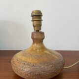 Vallauris stoneware lamp, signed Sesame