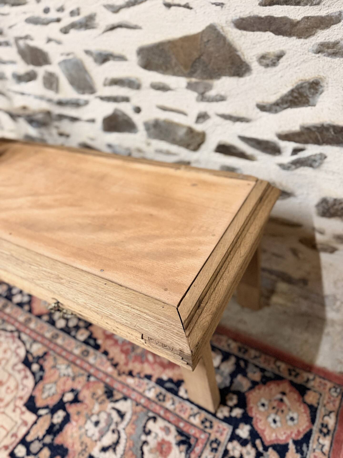 Nice vintage low wooden furniture.