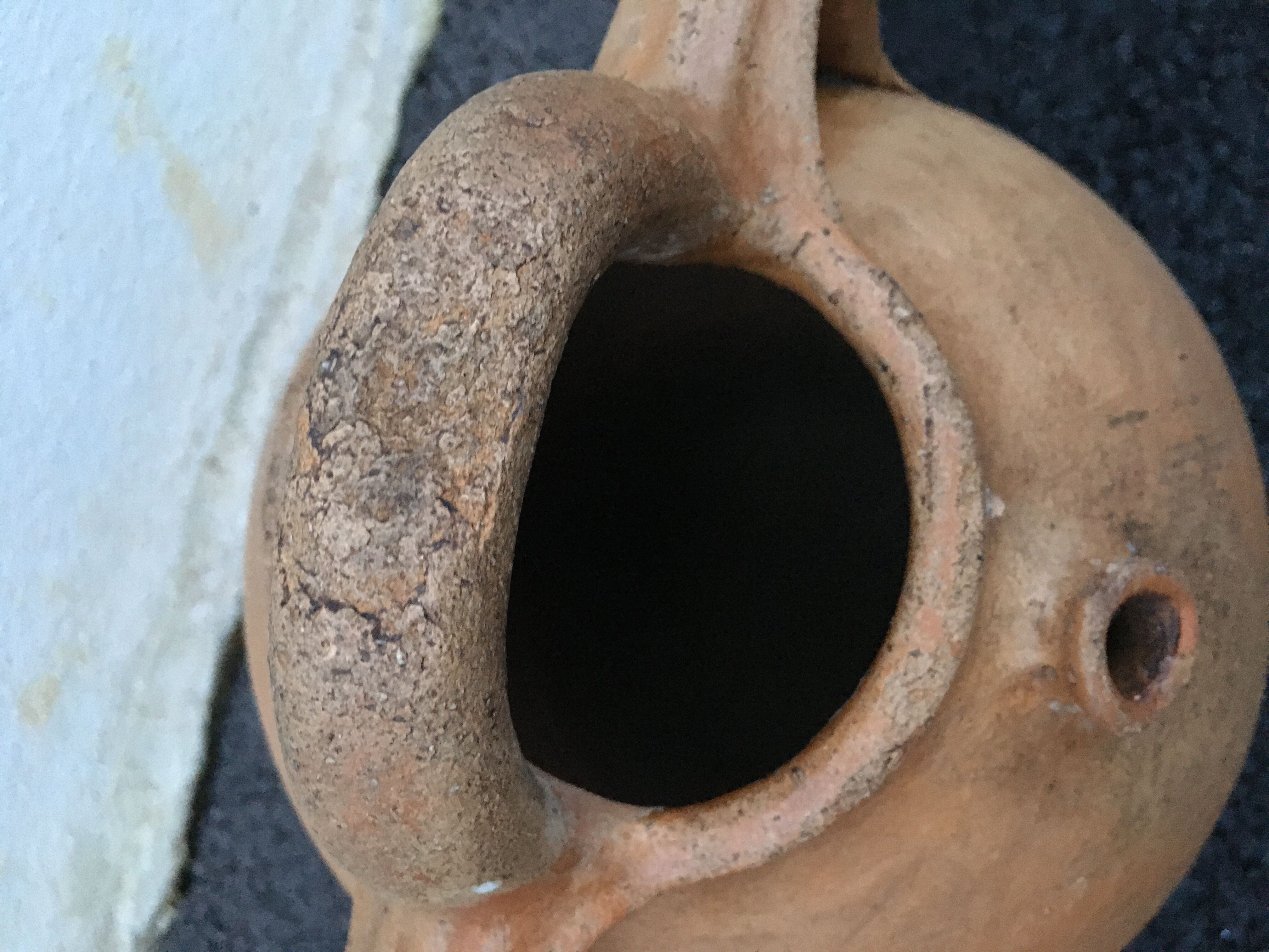 Terracotta oil jar