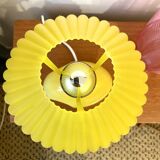 Yellow ceramic lamp organic shape