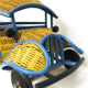 Wicker truck and handmade wood, 1960-70