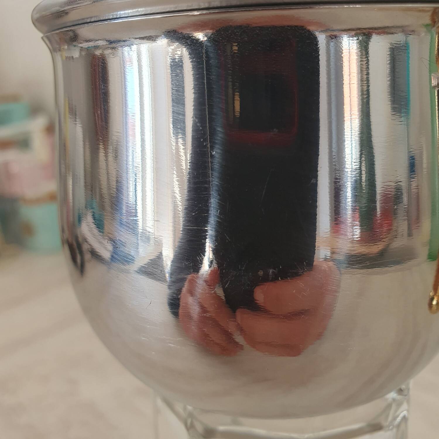 Stainless steel sugar bowl GA 18/10 made in Italy