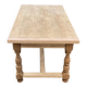 Table à manger de ferme extensible rénovée en chêne 20ème 170-250cm