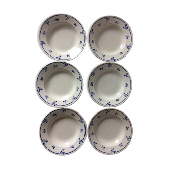 Lot de 9 assiettes Digoin Sarreguemines