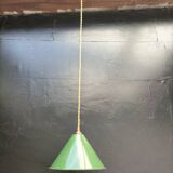 Enamelled sheet metal cone suspension