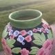 Large Keramis vase – Art Deco period with Peony motif – A splendour