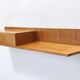 Table console murale en hêtre et chêne dur, Italie