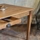 Large authentic farmhouse table made of solid French oak.