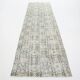 3x9 Shades Of Light Green & Black Vintage Runner Rug, 81x275Cm