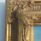 Oil on canvas signed Haney marine in gold frame