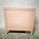 Vintage wooden and pink chest of drawers