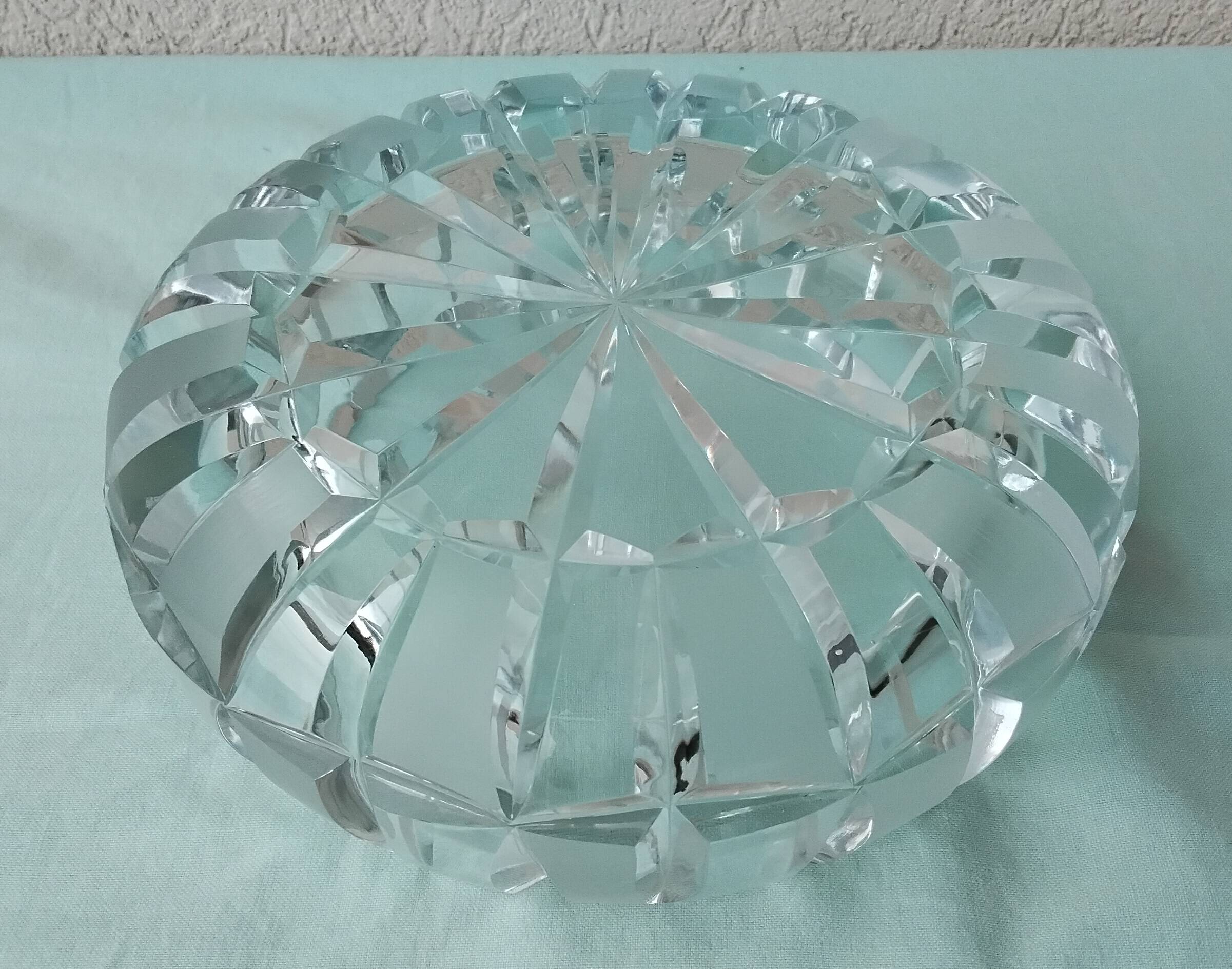 Cendrier en cristal