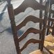 Set of 4 oak chairs with high backs