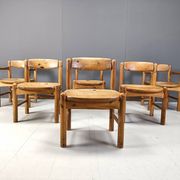 Rainer Daumiller pine wood dining chairs for Hirthals Savvaerk