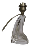 Lampe en cristal Daum France pied forme libre