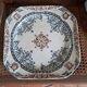 Square decorative plate terre de fer longchamp model diane - antique